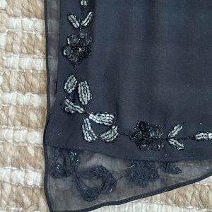 Black sequin wrap from Ann Taylor